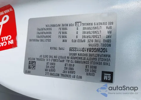 2013 Chevrolet Express 2500 Work Van from USA, damaged, VIN 1GCWGGBA1D1112228